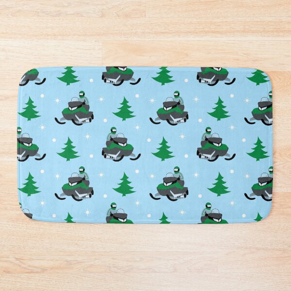Item preview, Snowmobile Pattern (green) designed and sold by Design Minds Boutique.