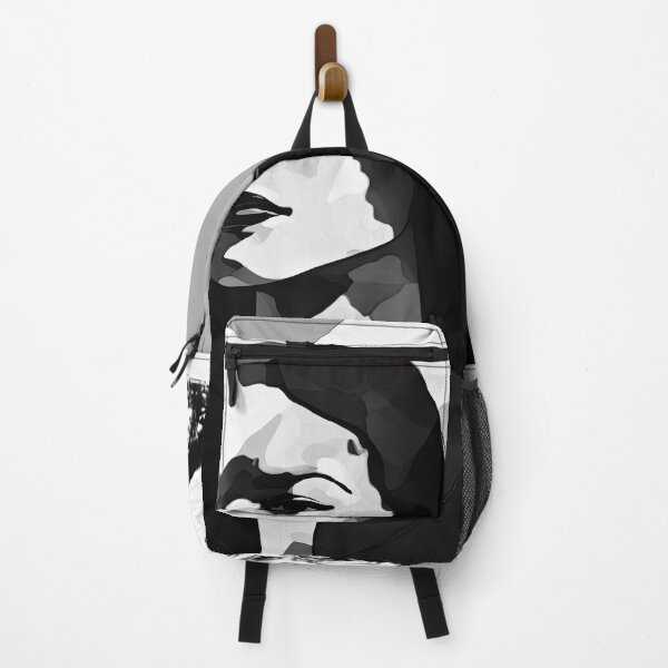 Item preview, Black & White Bauhaus Portrait in Front of the Alps designed and sold by ArtificialGenes.