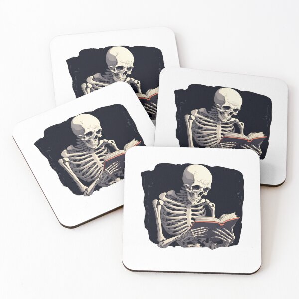 Item preview, Skeleton Reading a Book Funny Halloween Book Lovers designed and sold by iladyclothing.