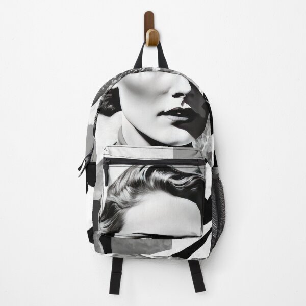 Item preview, Black & White Bauhaus Portrait in Front of the Alps designed and sold by ArtificialGenes.