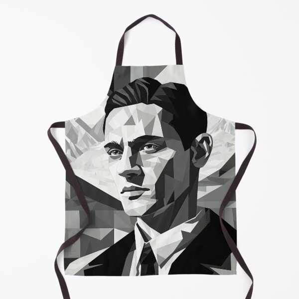 Item preview, Black & White Bauhaus Portrait in Front of the Alps designed and sold by ArtificialGenes.