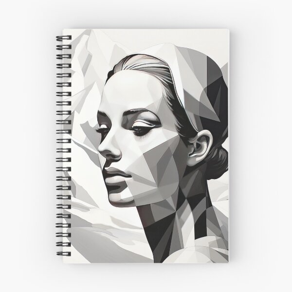 Item preview, Black & White Bauhaus Portrait in Front of the Alps designed and sold by ArtificialGenes.