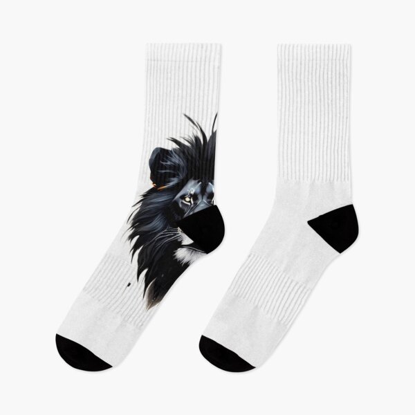 Aperçu de l'œuvre Lion noir créée et vendue par Aleksanddr-shop.