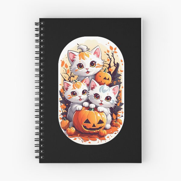 Item preview, Cute Cats with Halloween Pumpkin designed and sold by iladyclothing.
