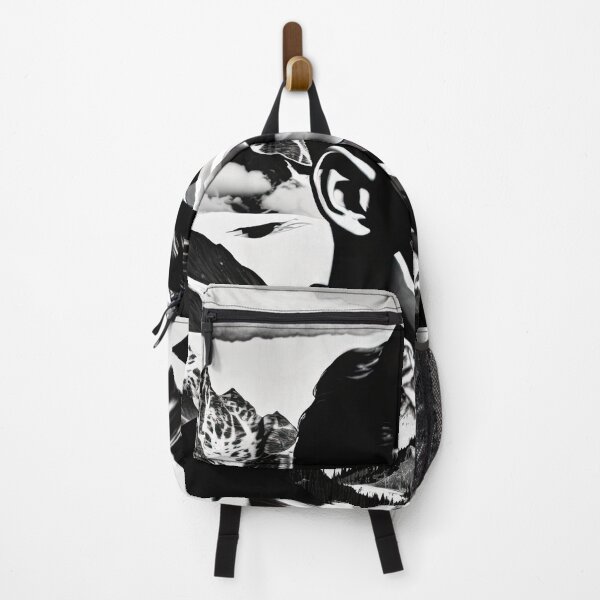 Item preview, Black & White Bauhaus Portrait in Front of the Alps designed and sold by ArtificialGenes.