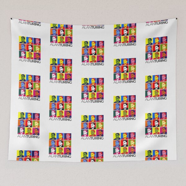 Item preview,  Alan turing, turing, andy wahrol, pop art designed and sold by fo-ngika.