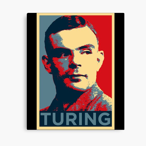 Vista previa del artículo con la obra «Alan Turing, Turing, Andy Wahrol, arte pop», diseñado y vendido por fo-ngika.