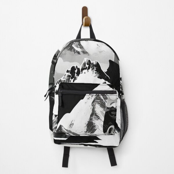 Item preview, Black & White Bauhaus Portrait in Front of the Alps designed and sold by ArtificialGenes.