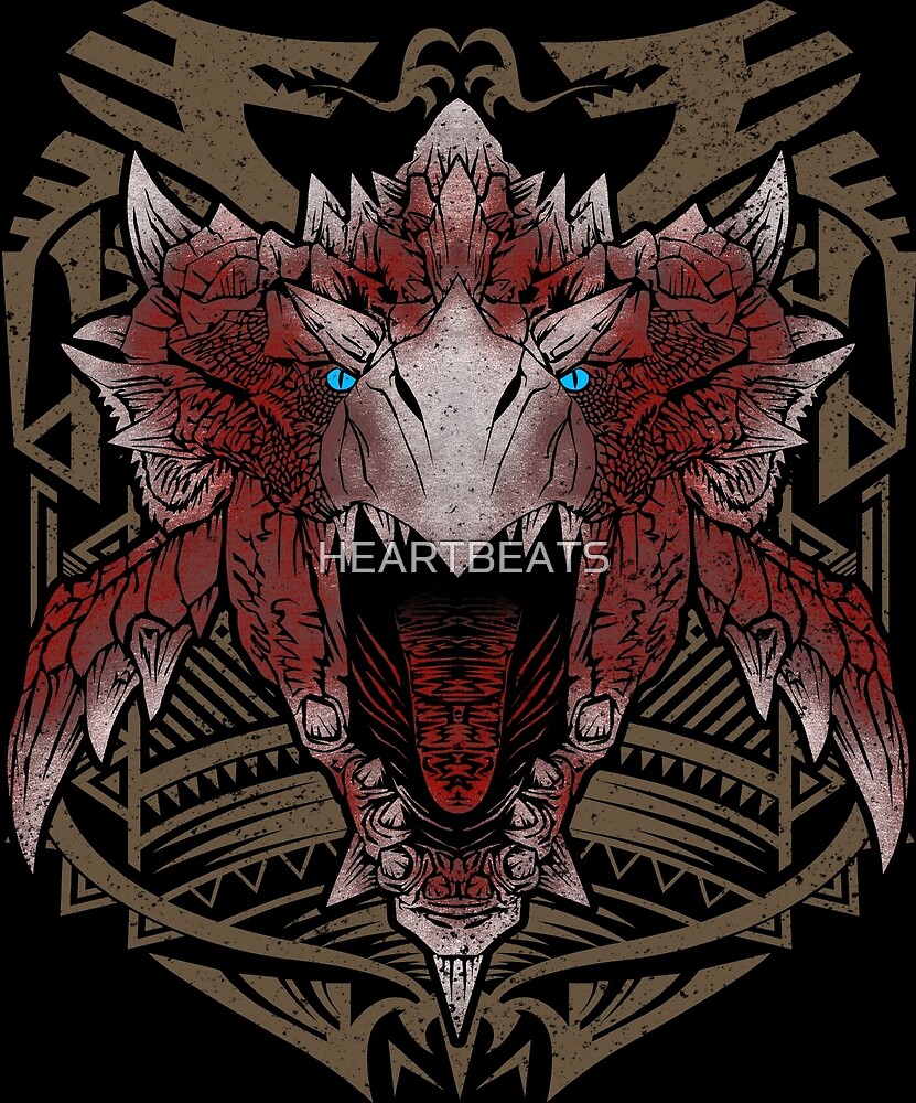 Rathalos MHW By HEARTBEATS Redbubble   Flat,1000x1000,075,f.u6 