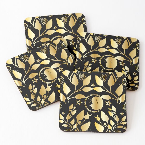 Item preview, Whimsi gothic Wicca Arts and Crafts Gold designed and sold by susycosta.