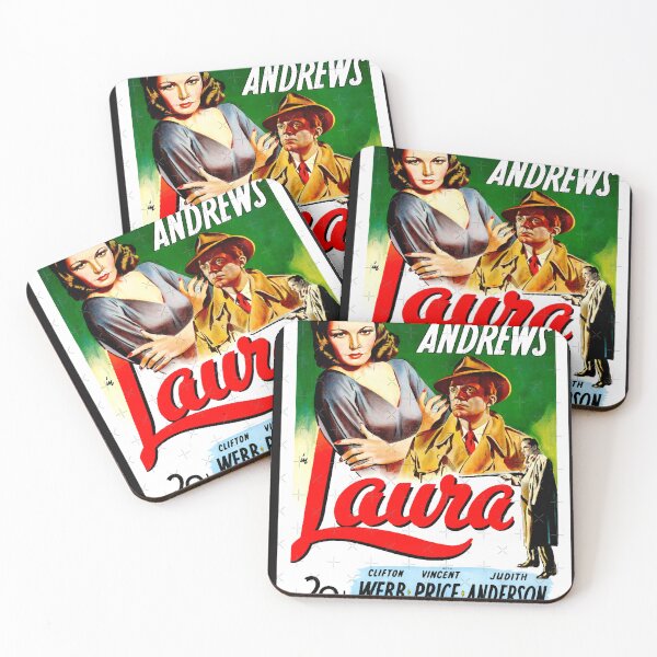 Item preview, Laura (1944) Film Noir Movie Poster designed and sold by SummerJenkins.