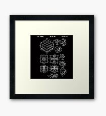 Rubik's Cube Patent: Awesome Patents Framed Print