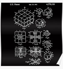 Rubik's Cube Patent: Awesome Patents Poster