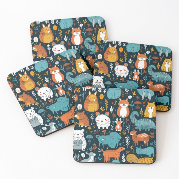 Item preview, Cute animal seamless pattern designed and sold by Ttthunder123.