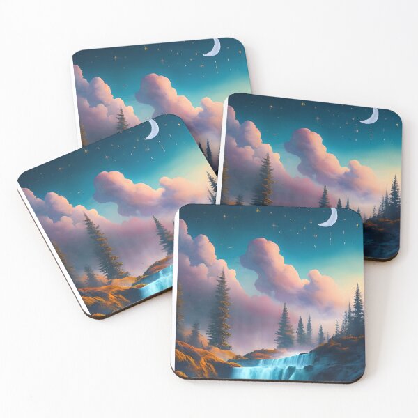 Item preview, MOON SKY WATERFALL designed and sold by denakh.