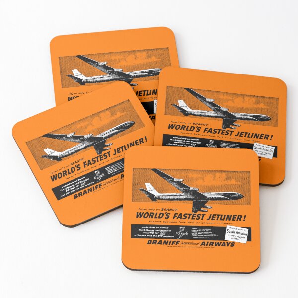 Item preview, WORLD'S FASTER JETLINER - advert designed and sold by ThrowbackAds.