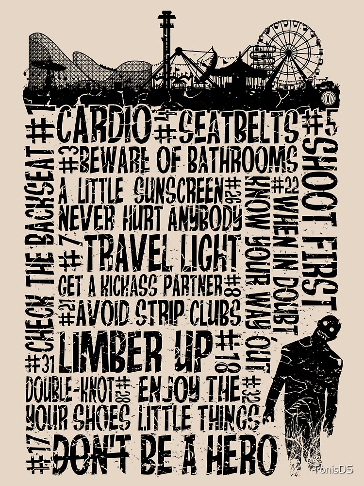 zombieland rules t shirt