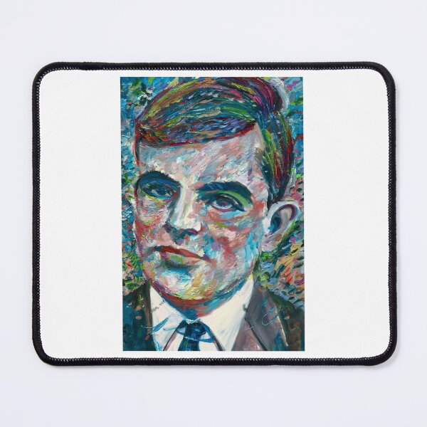 Item preview, ALAN TURING oil portrait designed and sold by kinse-ggan.