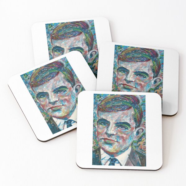 Item preview, ALAN TURING oil portrait designed and sold by kinse-ggan.