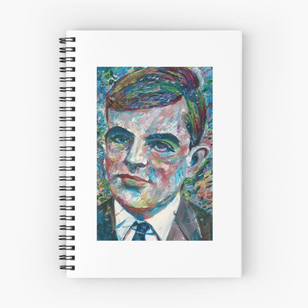 Item preview, ALAN TURING oil portrait designed and sold by kinse-ggan.