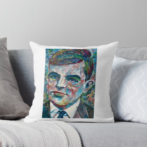 Item preview, ALAN TURING oil portrait designed and sold by kinse-ggan.