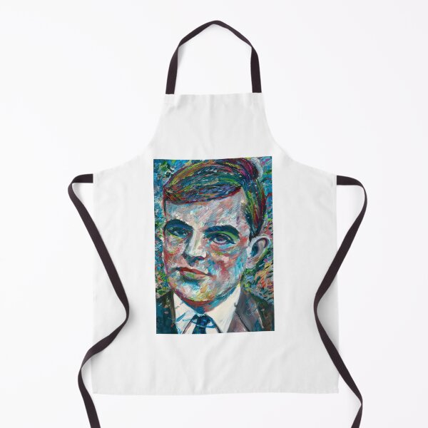 Item preview, ALAN TURING oil portrait designed and sold by kinse-ggan.