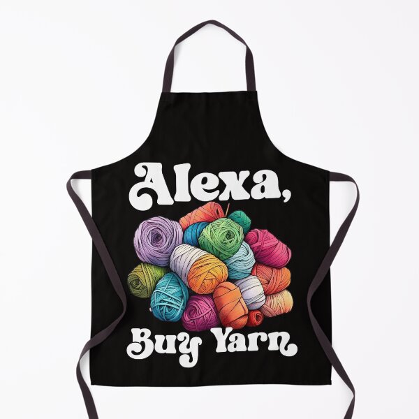 Item preview, Alexa, order yarn - knitting humor designed and sold by EvergreenWhimsy.