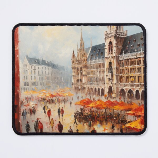 Item preview, An Impressionist Painting of Munich - Germany designed and sold by StudioRedKoala.
