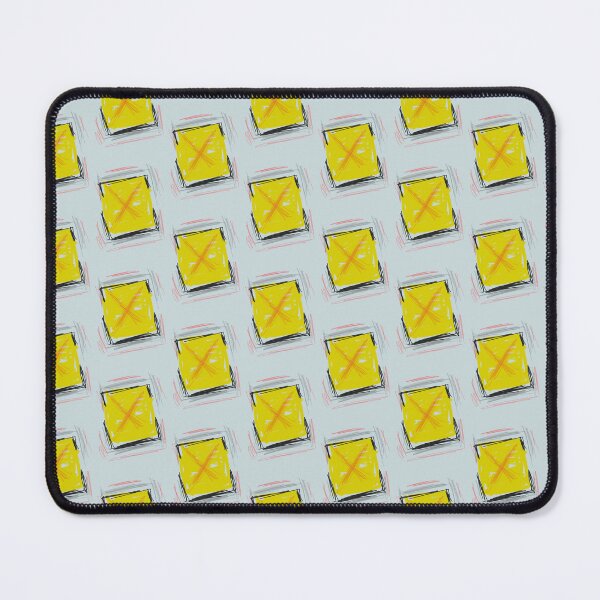 Item preview, Abstract yellow square with red X designed and sold by Super-Pinhead.