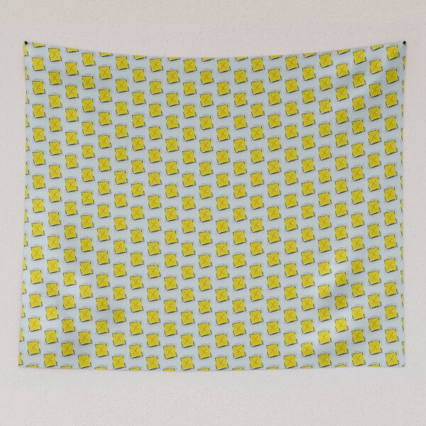 Item preview, Abstract yellow square with red X designed and sold by Super-Pinhead.