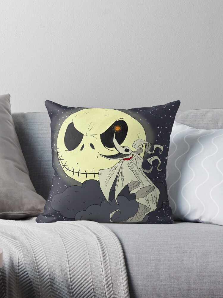 Jack Skellington and Zero The Nightmare Before Christmas Pillow by 11UponaTime Redbubble