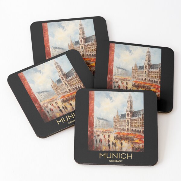 Item preview, An Impressionist Painting of Munich - Germany  designed and sold by StudioRedKoala.
