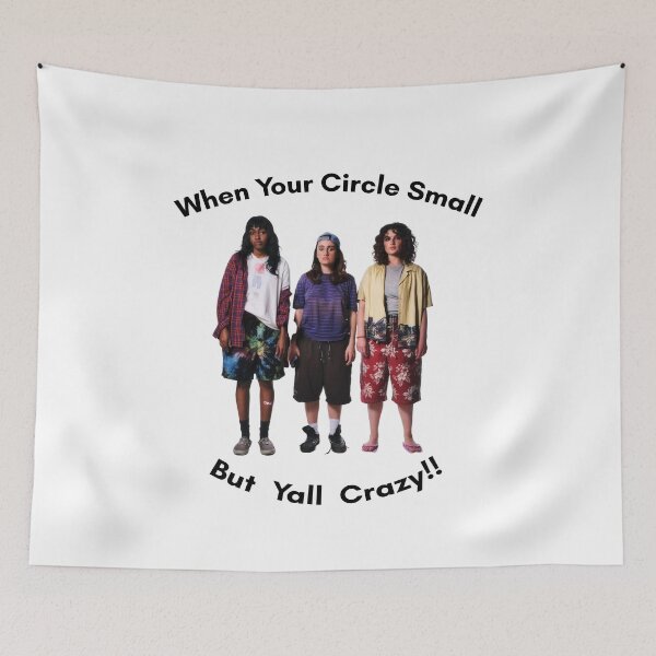 Item preview, When your circle small but yall crazy!! bottoms ayo edebiri, rachel sennott, emma seligman graphic designed and sold by mikceys.