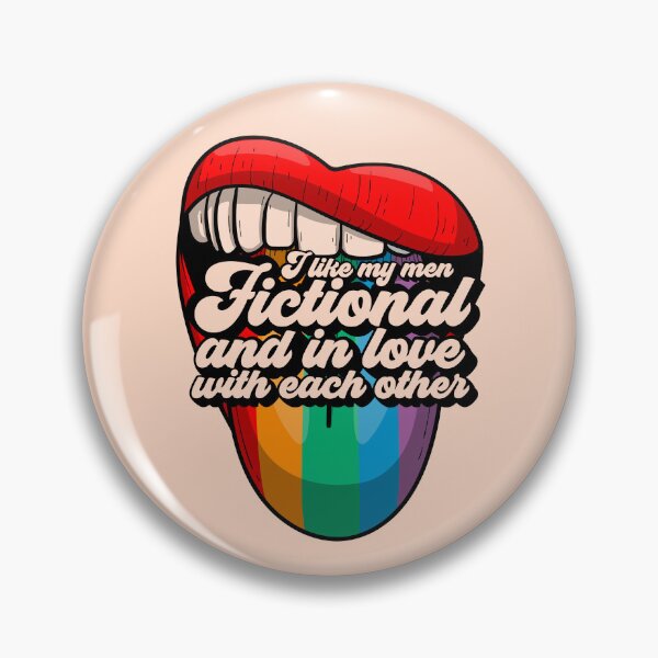 Item preview, I Like My Men Fictional and In Love WIth Each Other designed and sold by SolPotts.