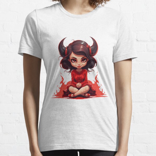 Aesthetic Lil Devil Red Demon Lady Shirt, Anime Demon Girl