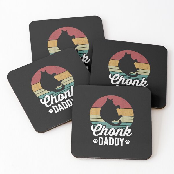 Artikelvorschau, Chonk cat daddy, fat cat owner, retro sunset eighties style T-Shirt entworfen und verkauft von SkyeBaylors.
