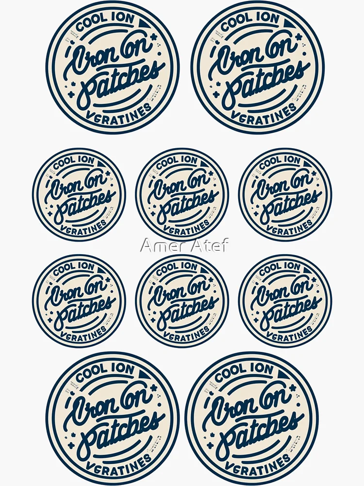 Cool Iron On Patches Sticker for Sale by AngieArt
