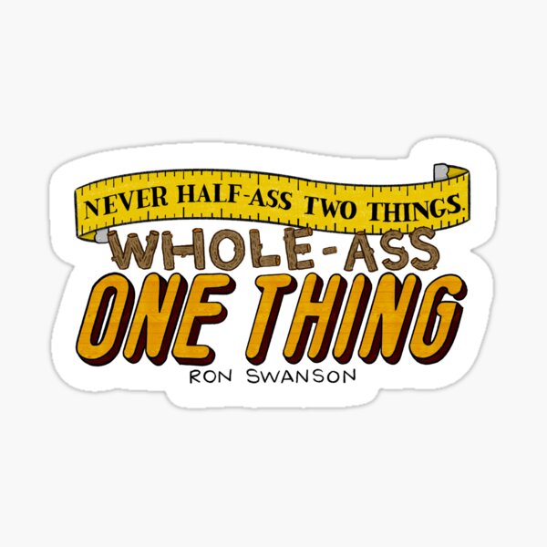 Item preview, Ron Swanson Parks and Recreation Quote designed and sold by Jenny Rogers.