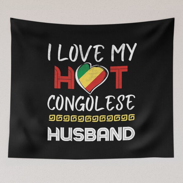Item preview, Funny Congolese Husband Proud Wife designed and sold by Furahisha.