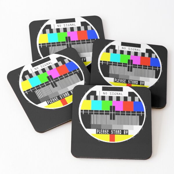 Item preview, No Signal Old TV Screen Funny T Shirts Please Stand designed and sold by JeancarloMcan.