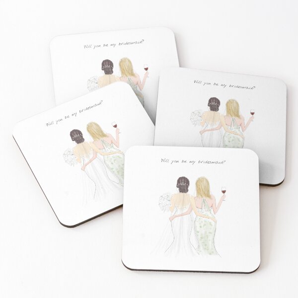 Item preview, Will you be my bridesmaid, designed and sold by Meghaillustrat.