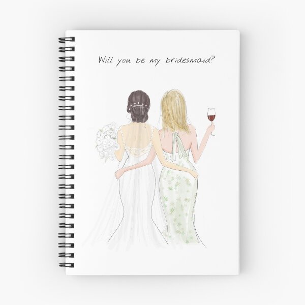 Item preview, Will you be my bridesmaid, designed and sold by Meghaillustrat.