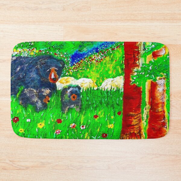 Item preview, Mama Bear and Cubs Acrylic Painting designed and sold by gleefulme.
