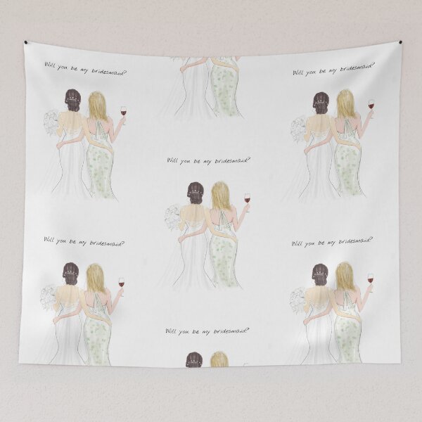 Item preview, Will you be my bridesmaid, designed and sold by Meghaillustrat.