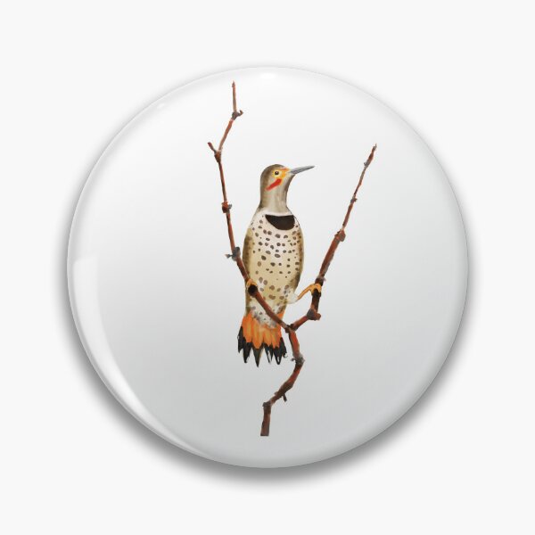 Item preview, Pretty Northern Flicker on a Branch designed and sold by VerdeDoodleDuck.