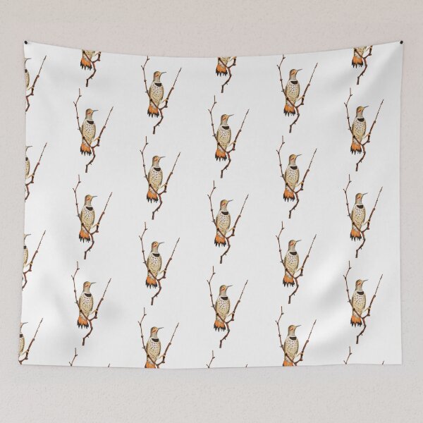 Item preview, Pretty Northern Flicker on a Branch designed and sold by VerdeDoodleDuck.