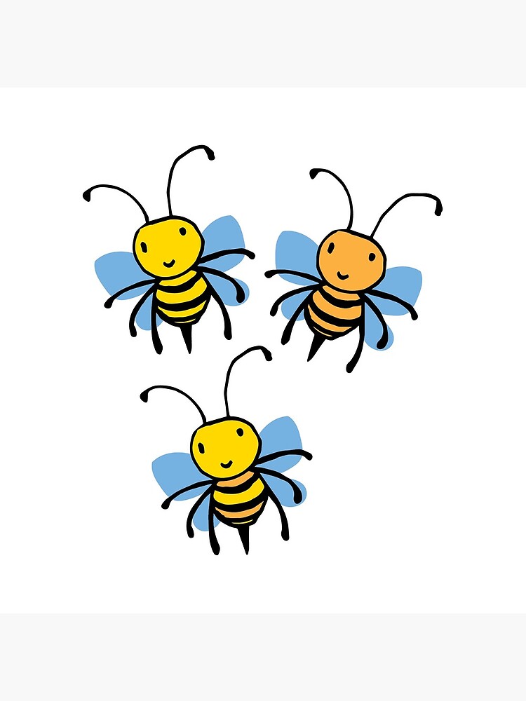 Cute Bees by GroglioArt