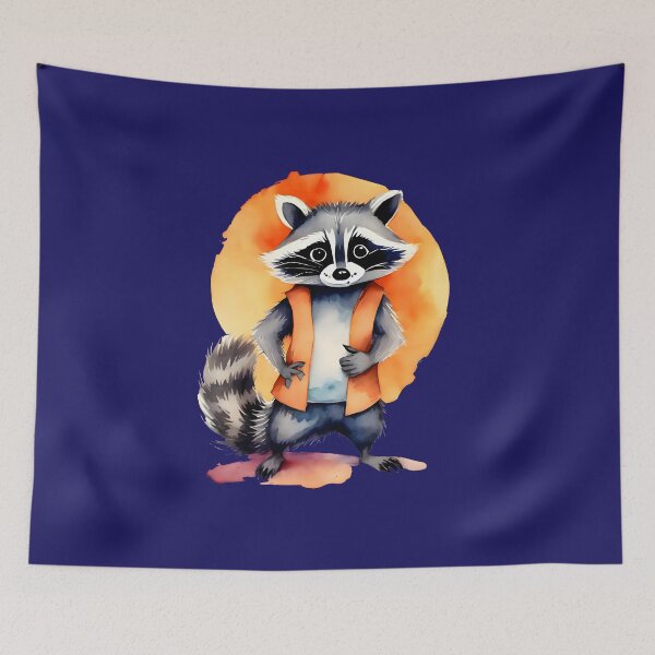 Item preview, A Determined Raccoon Goes to the Halloween Party designed and sold by BloomCatB.