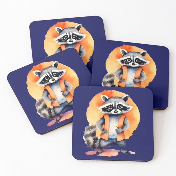 Item preview, A Determined Raccoon Goes to the Halloween Party designed and sold by BloomCatB.