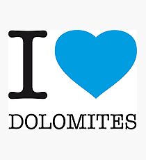 Lámina fotográfica I ♥ DOLOMITES